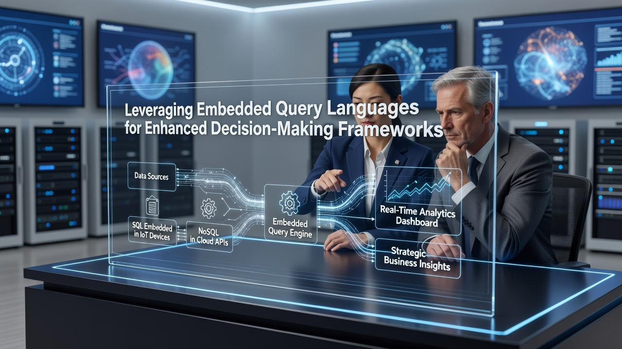 Screenshot of a decision dashboard powered by embedded queries showing real-time filtering and result visualization